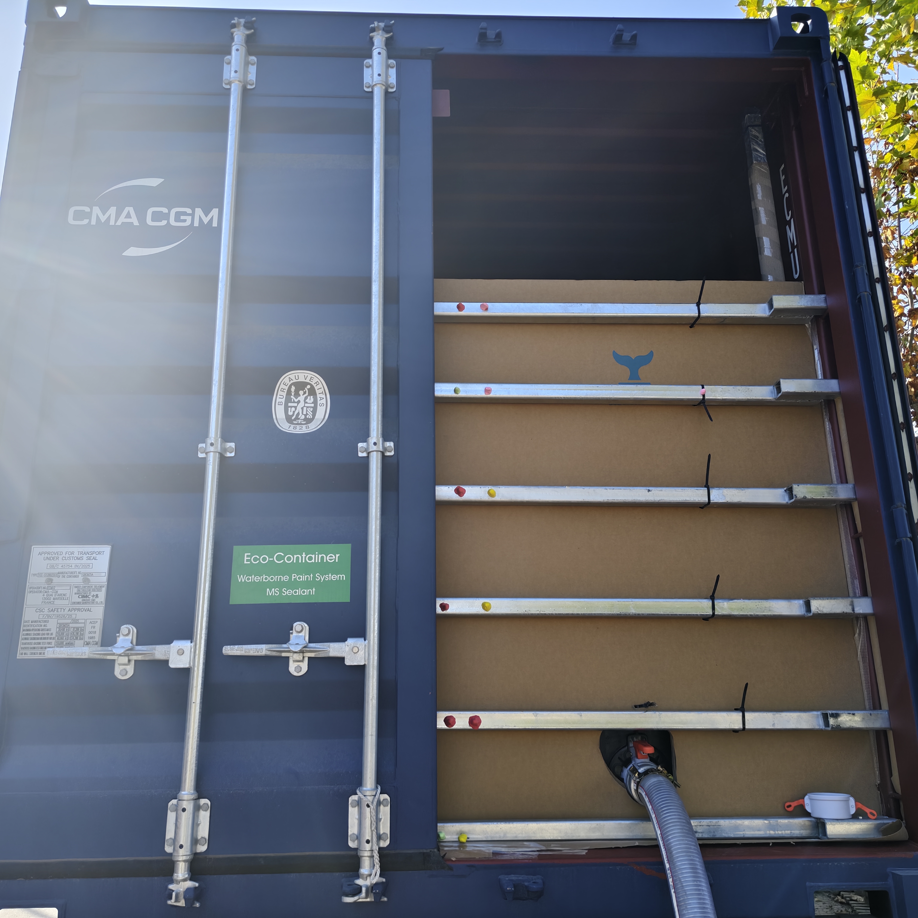 Contenedor flexitanque 20FT 40FT para carga Aceites Jugos Vinos