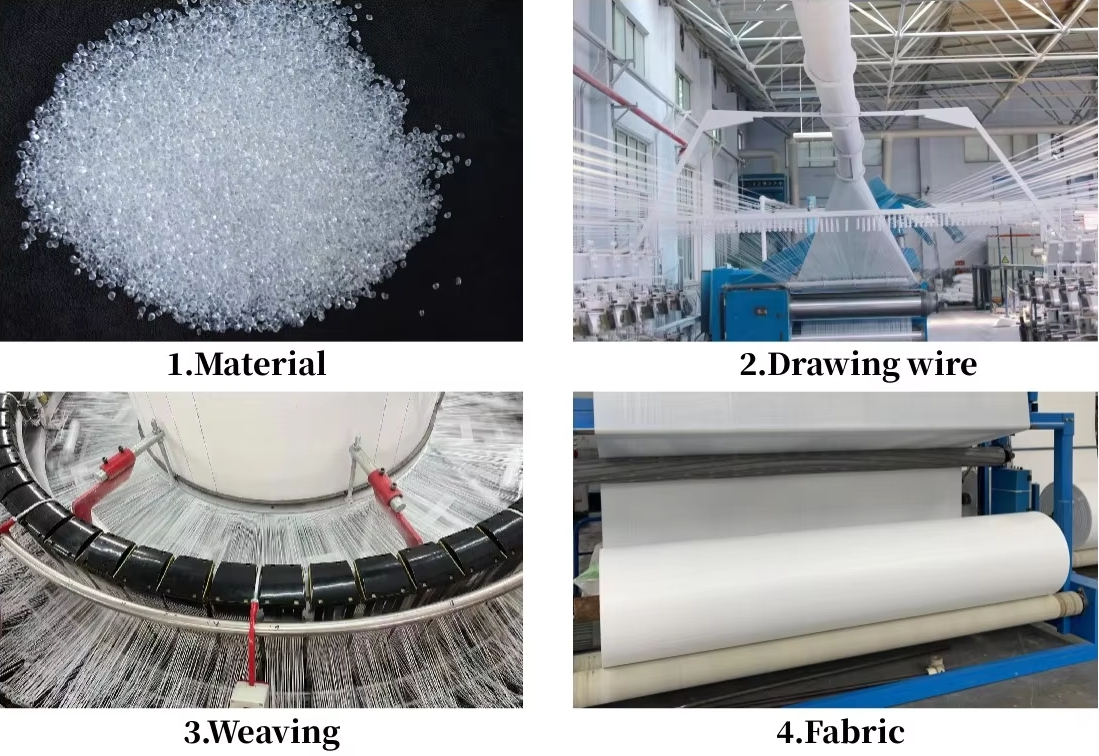 Venta Al Por Mayor De Rollos De Tela Tubular Tejida De Polipropileno Hechos De Plástico.