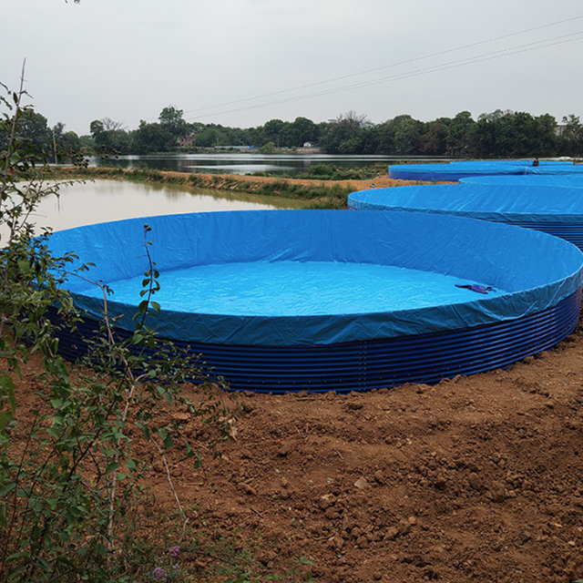 Acuario Grande De China, Tanque De Plástico Para Peces, Recubierto De PVC, Para Cultivo De Peces.