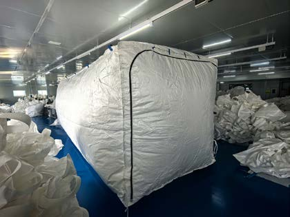 Forro A Granel Seco Para Contenedor De 20 Pies Para Transportar Carga En Polvo