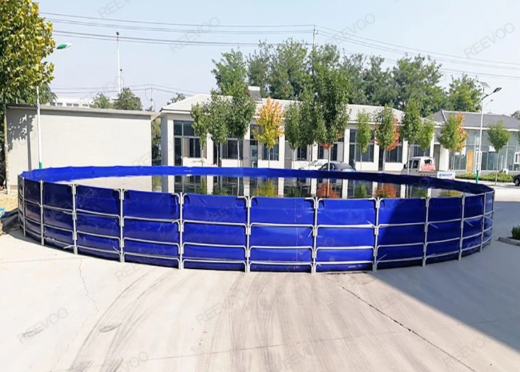 Tanques De Peces De Acuicultura Plegables Color Azul