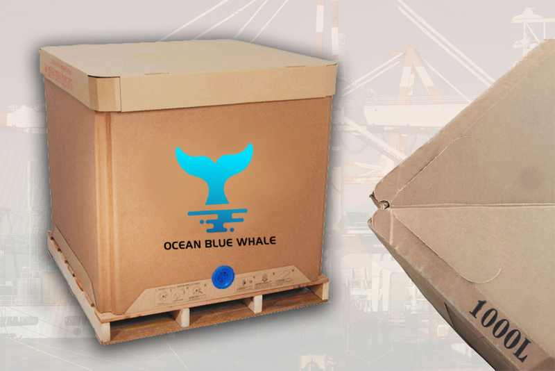 Bolsa IBC Plegable De Papel Apto Para Uso Alimentario De 1000 L Con Bolsa Interior Para Aceite De Palma