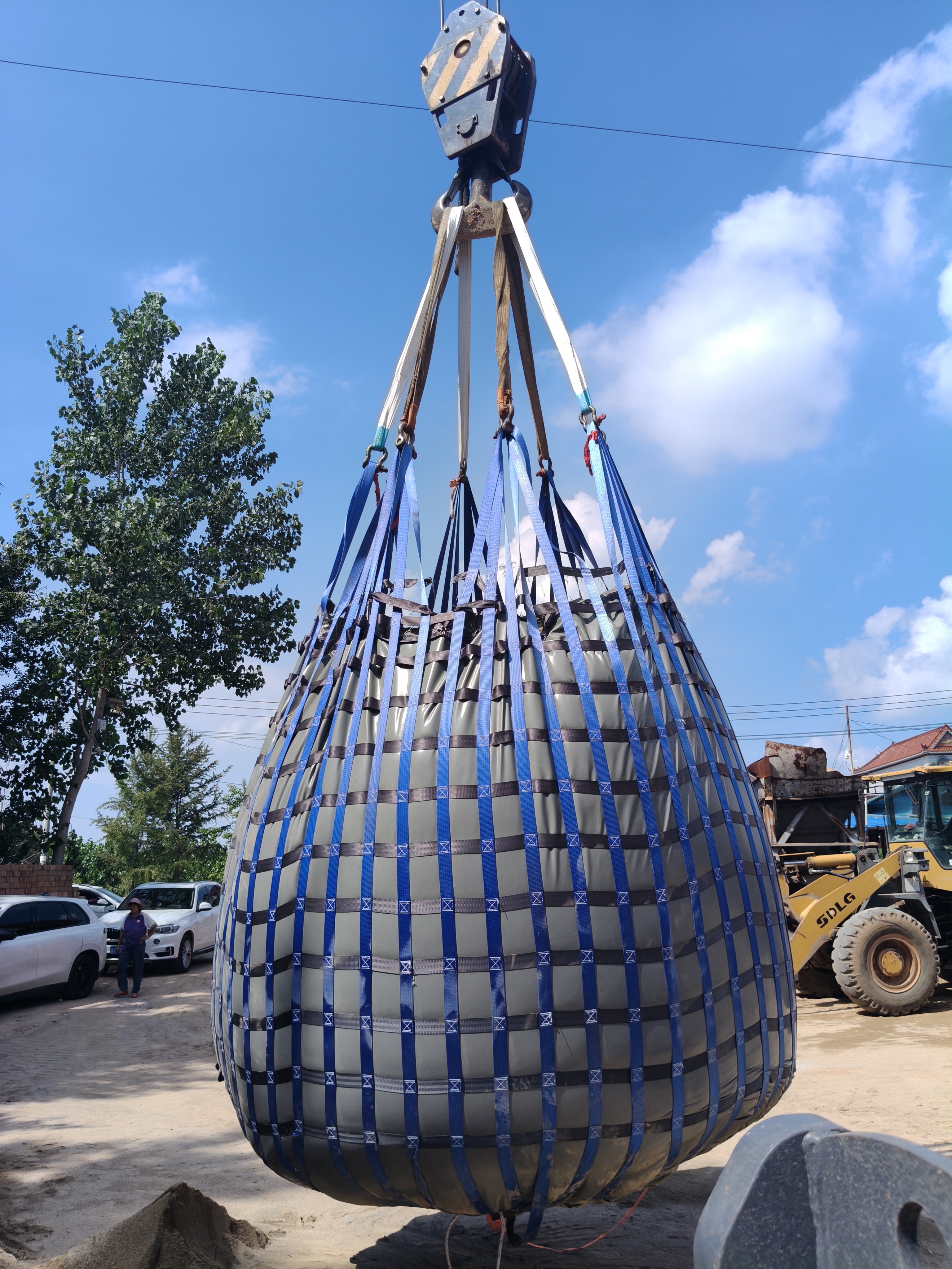Bolsa De Agua De PVC De 14 Toneladas Para Pruebas De Carga Y Verificación Estructural.