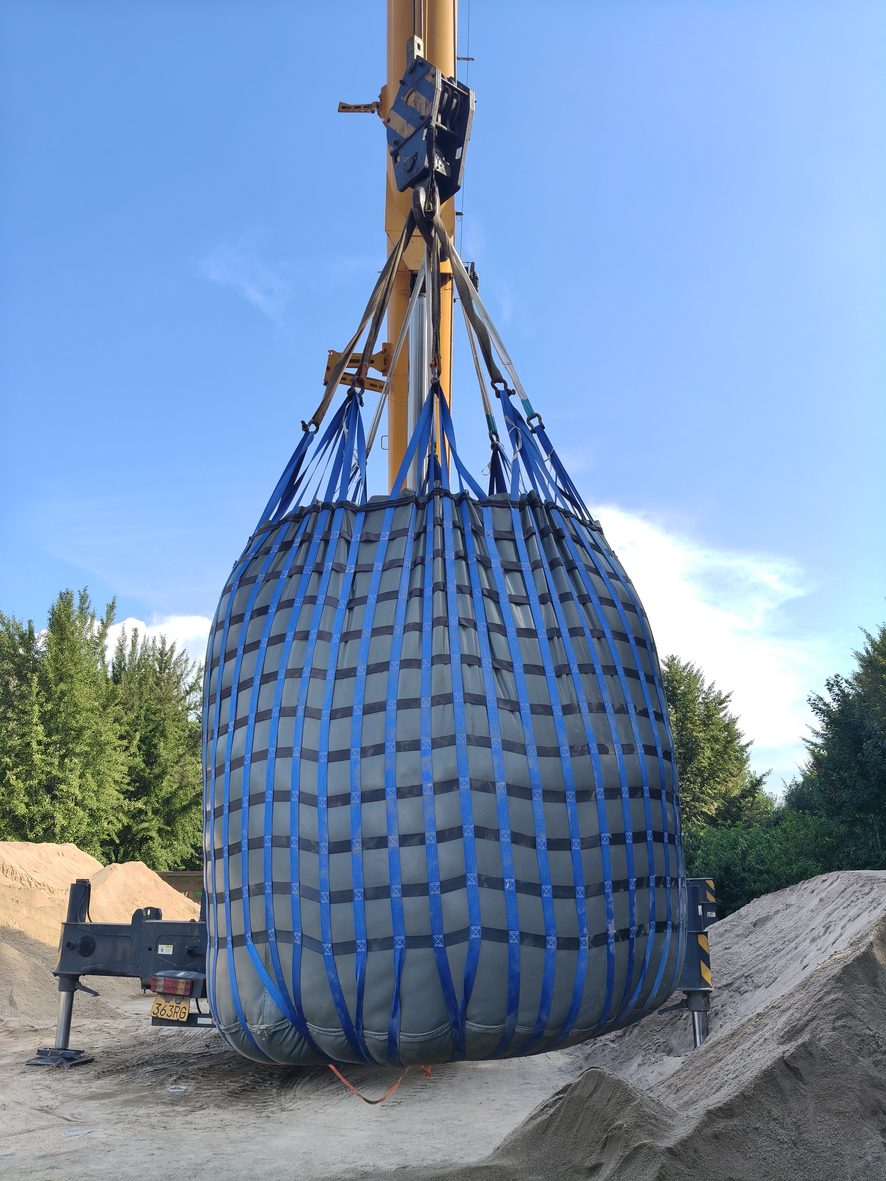 Bolsa De Agua De PVC De 14 Toneladas Para Pruebas De Carga Y Verificación Estructural.